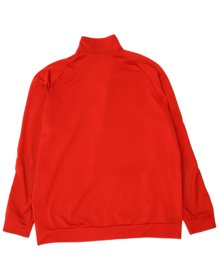 Adidas Męska bluza dresowa Top 2XL Czerwony poliester