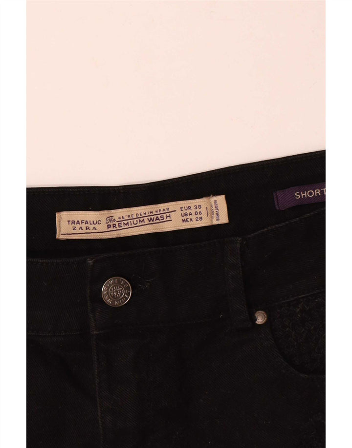 Damskie spodenki jeansowe Zara EU 38 Small W28 czarne