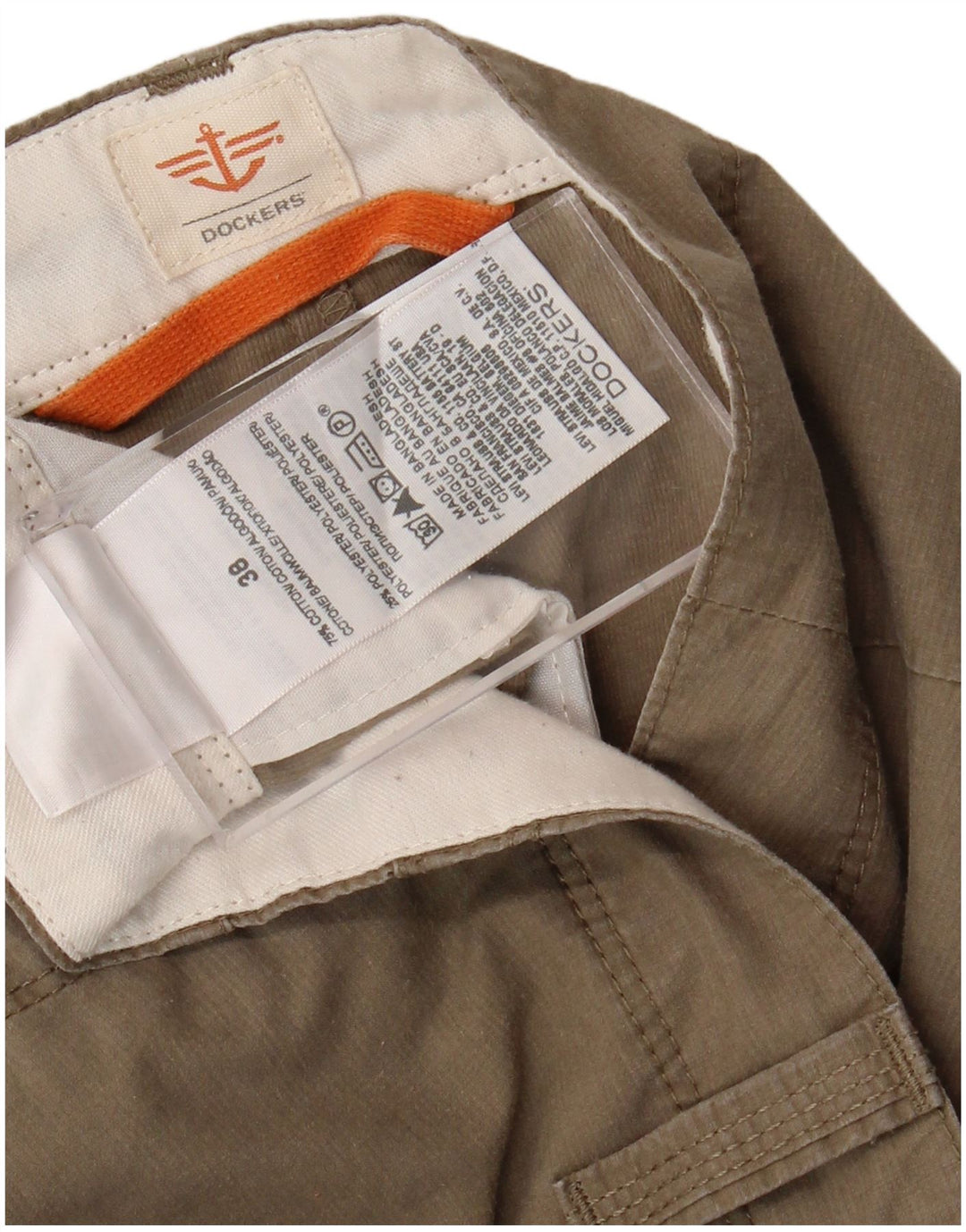 Męskie spodenki cargo DOCKERS W38 XL beżowa bawełna