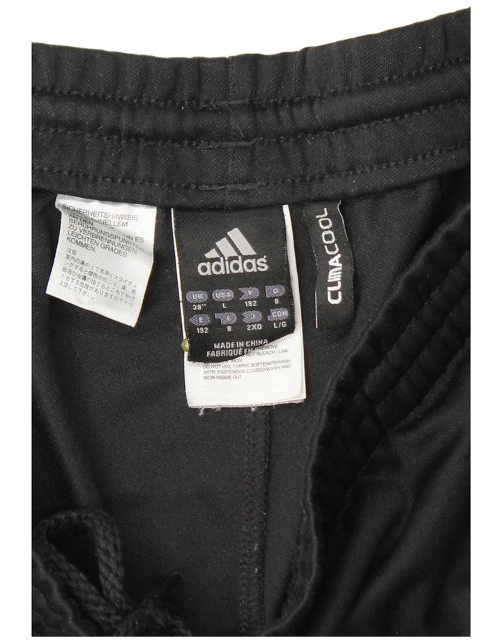 Męskie spodnie dresowe Adidas XL, czarny, poliester z blokami kolorów