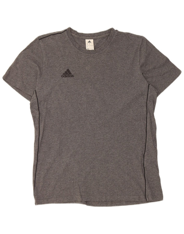 Adidas Męski T-shirt Top Duży Szary Bawełniany