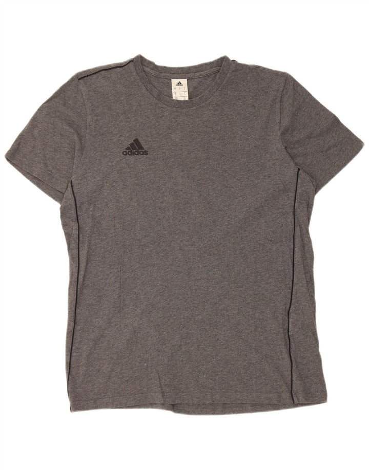 Adidas Męski T-shirt Top Duży Szary Bawełniany
