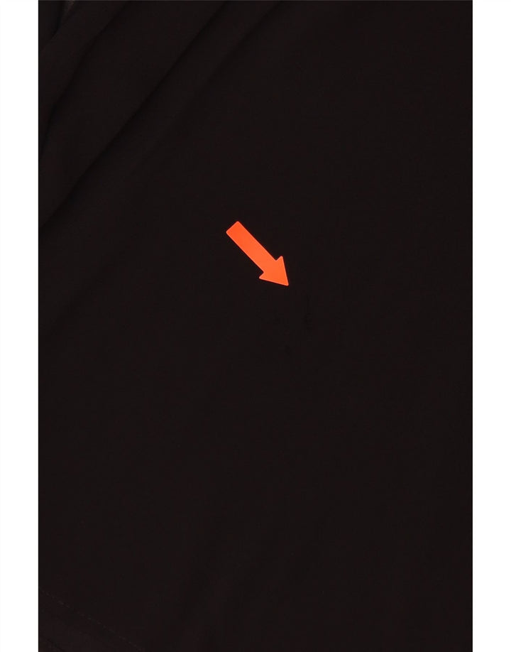 Damska bluzka z długim rękawem ZARA UK 14, duży, czarny poliester