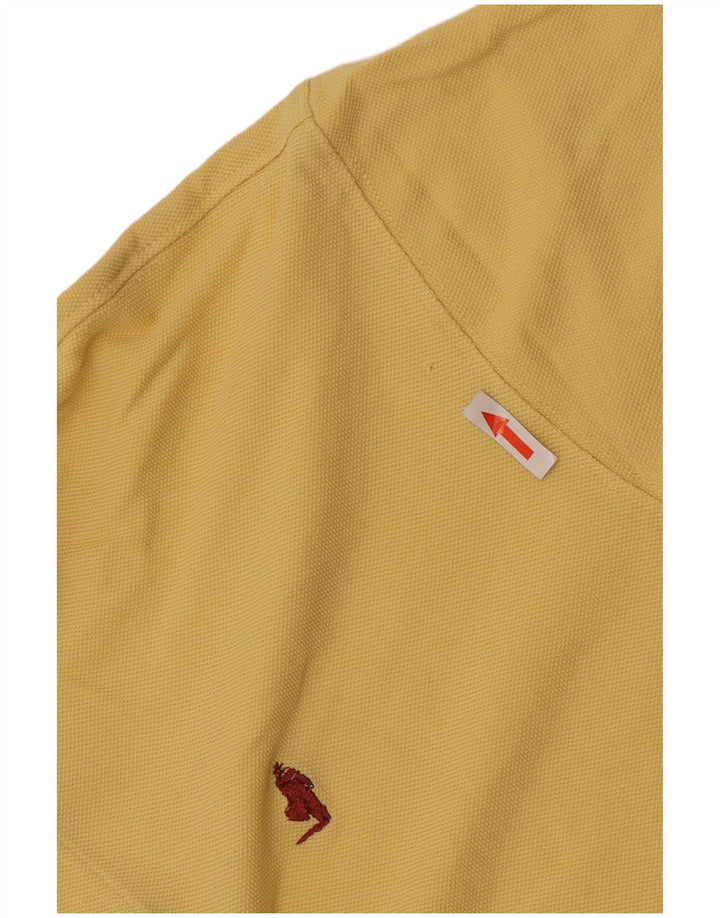 Męska koszulka polo Marlboro Classics, średnia żółta bawełna