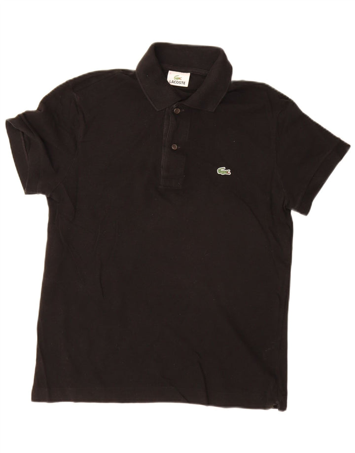 Męska koszulka polo Lacoste, rozmiar 3, mała, czarna, bawełniana