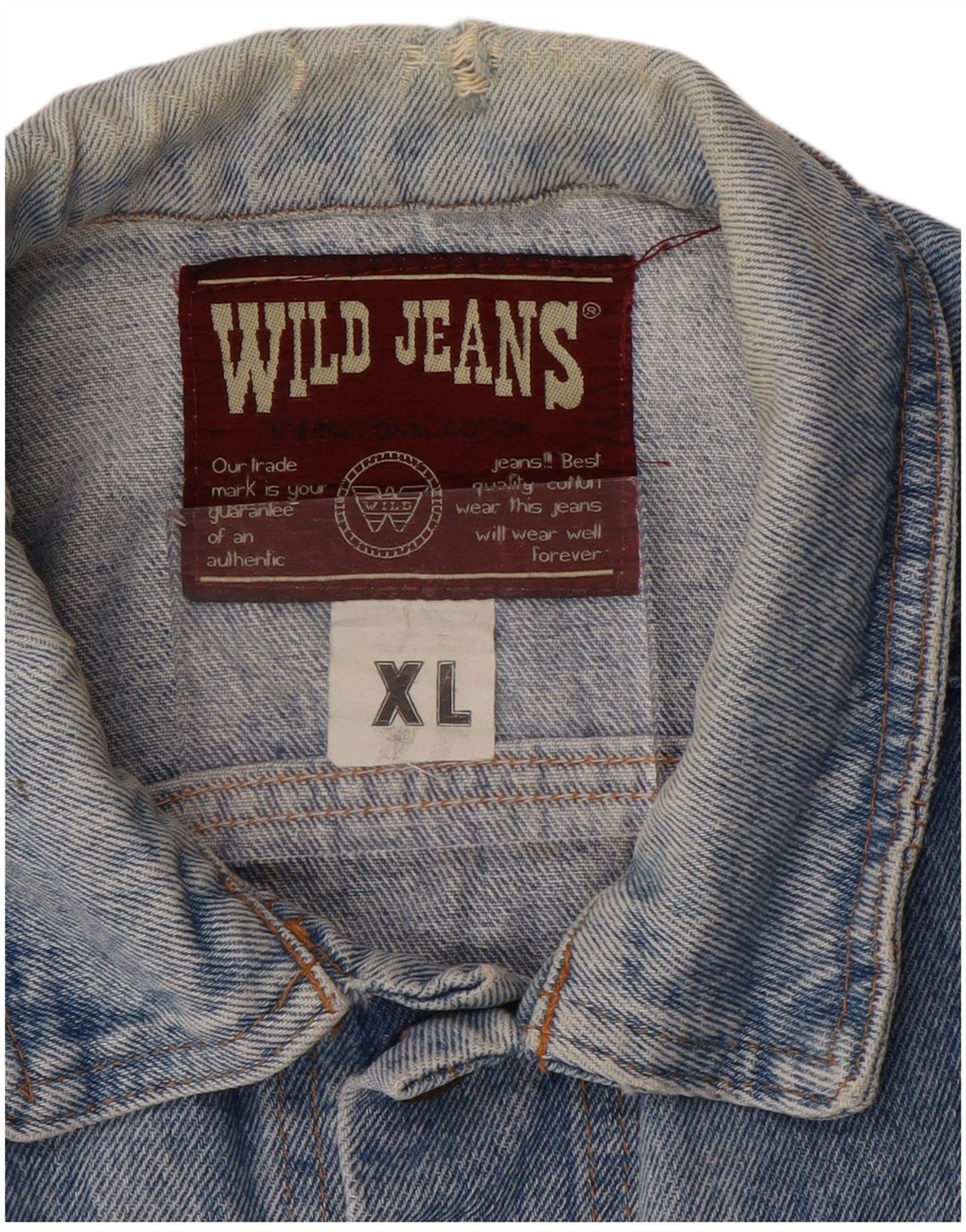Męska kurtka dżinsowa Wild Jeans UK 42 XL Niebieska bawełna