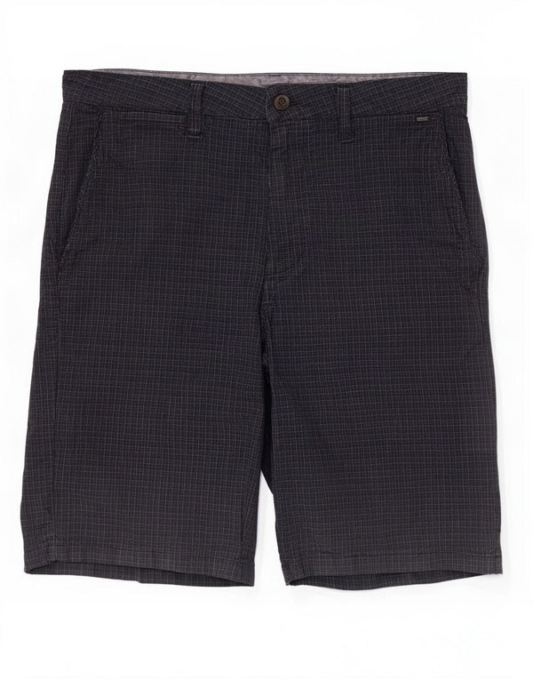 Męskie spodenki chino Vans W32, bawełniana średnia czarna kratka