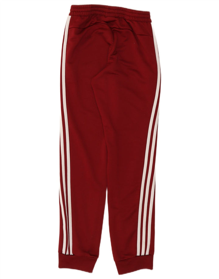 Męskie spodnie dresowe ADIDAS Joggers XS Burgundowy poliester