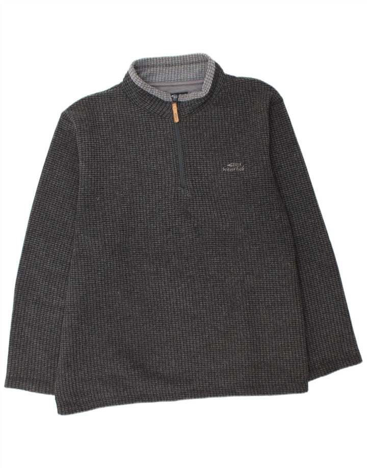 Męski sweter z zamkiem błyskawicznym Weird Fish, 2XL, szary poliester