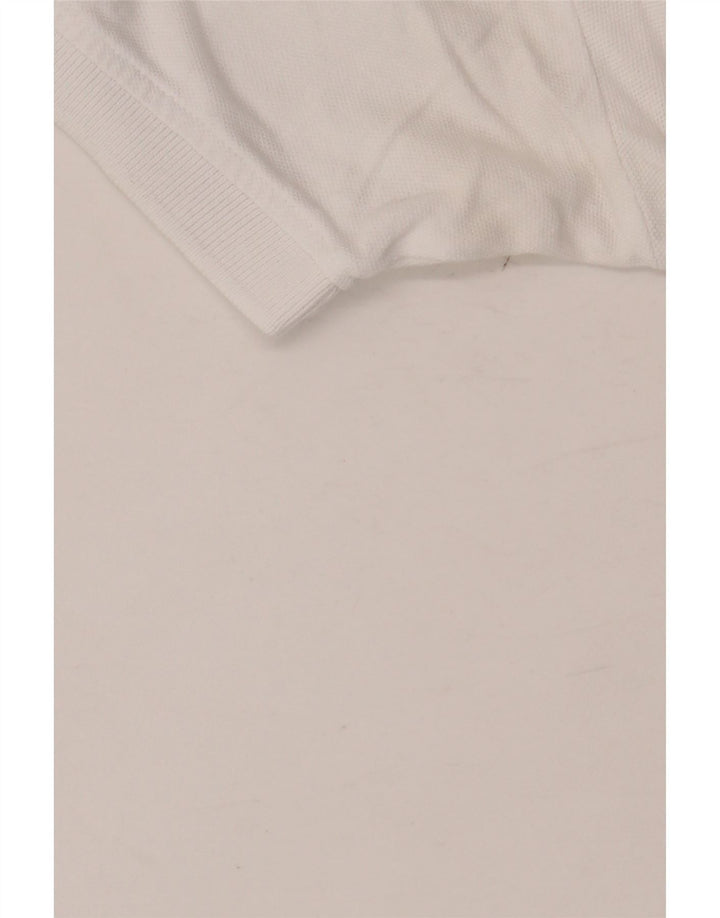 Męska koszulka polo KAPPA 2XL Biała bawełna