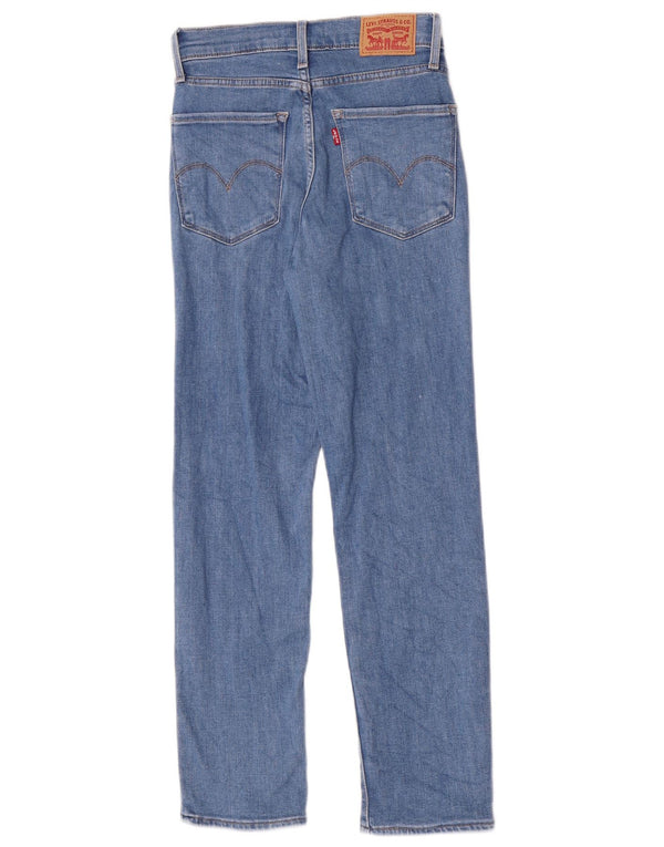 Damskie dżinsy Levi's 724 z wysokim stanem W24 L26 Niebieska bawełna