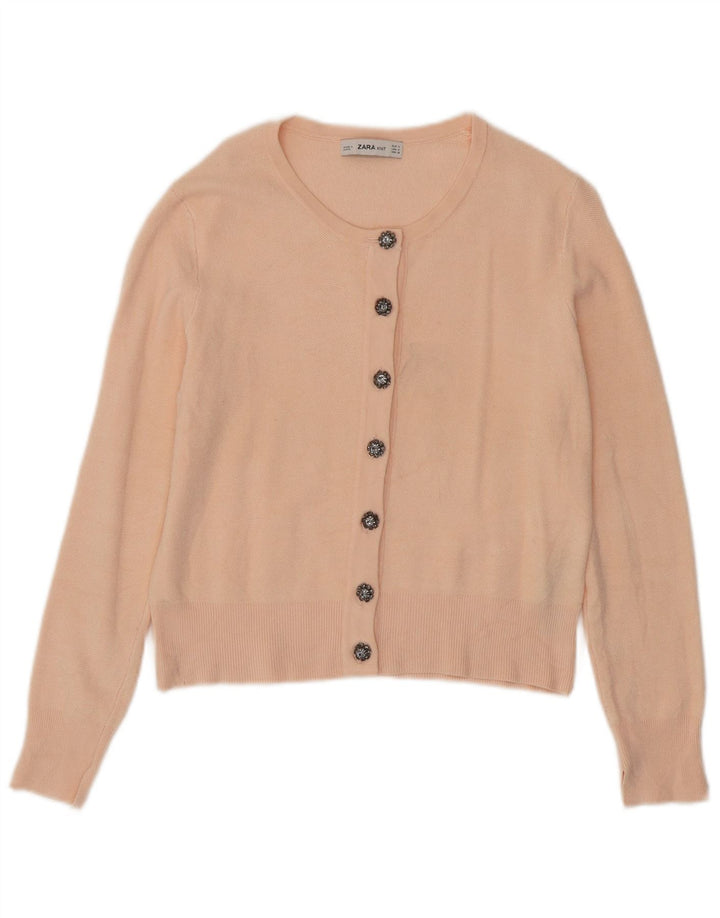 Sweter damski Zara UK 12 Średni różowy wiskoza