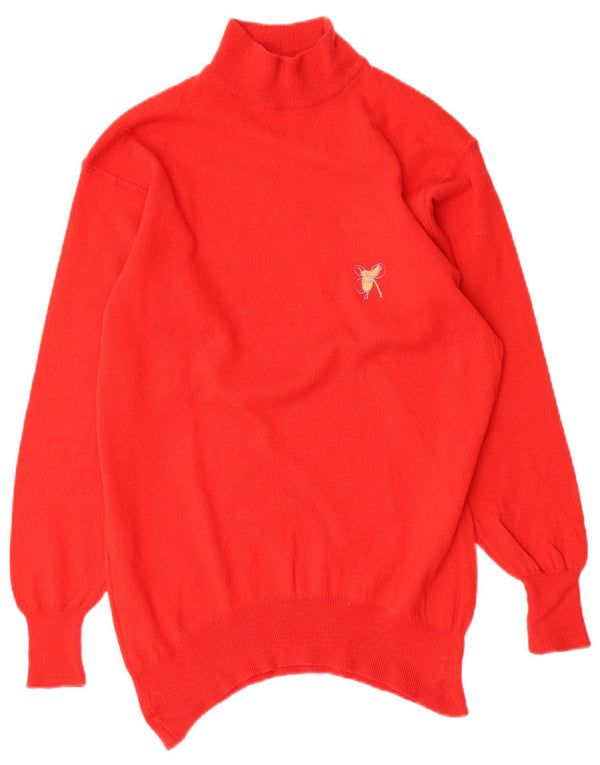 AVON CELLI Damski sweter z golfem EU 40, średnia czerwona wełna