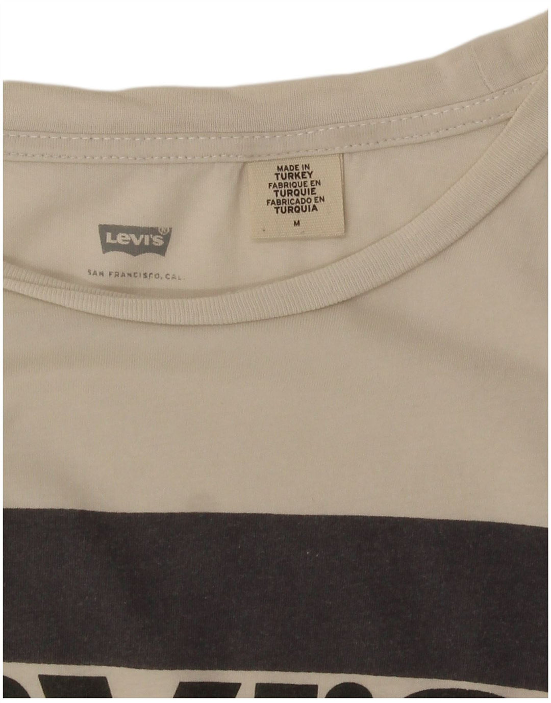 Damska koszulka z grafiką Levi's Top UK 14 Średnia biel