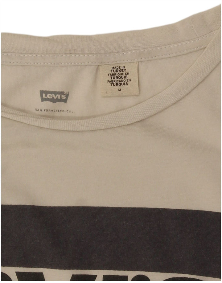 Damska koszulka z grafiką Levi's Top UK 14 Średnia biel
