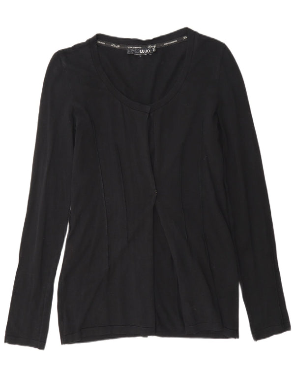 Liu Jo Womens Cardigan Sweater IT 42 Medium Black