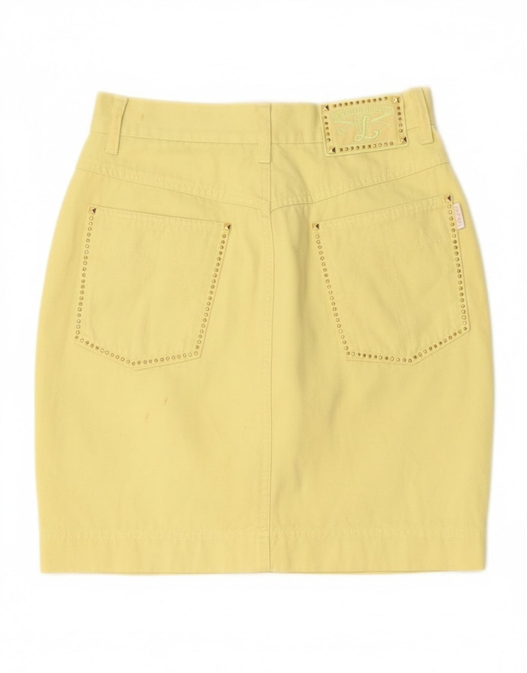 Damska spódniczka mini Laurel EU 38 Medium W28 Żółta bawełna