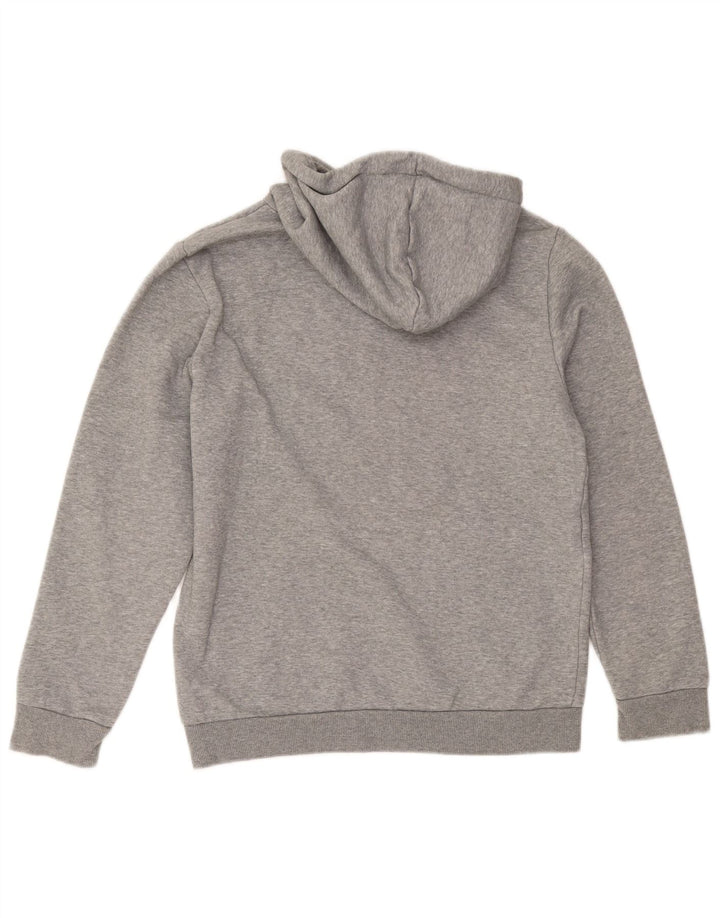 Męski sweter z kapturem Puma z grafiką, mały, szary, bawełniany