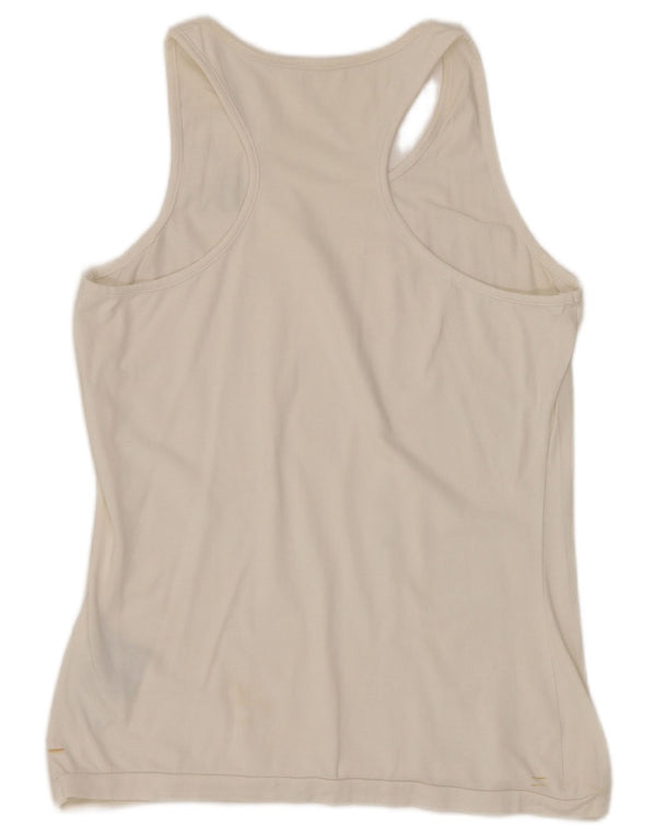 Top damski KAPPA z kamizelką UK 14, duży, biały, bawełniany