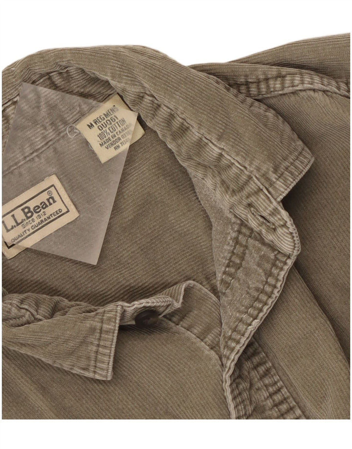 Męska koszula sztruksowa L.L.Bean, średnia bawełna khaki