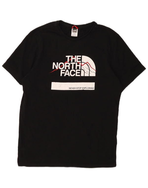 Męski T-shirt z grafiką The North Face, bawełniany, średni czarny