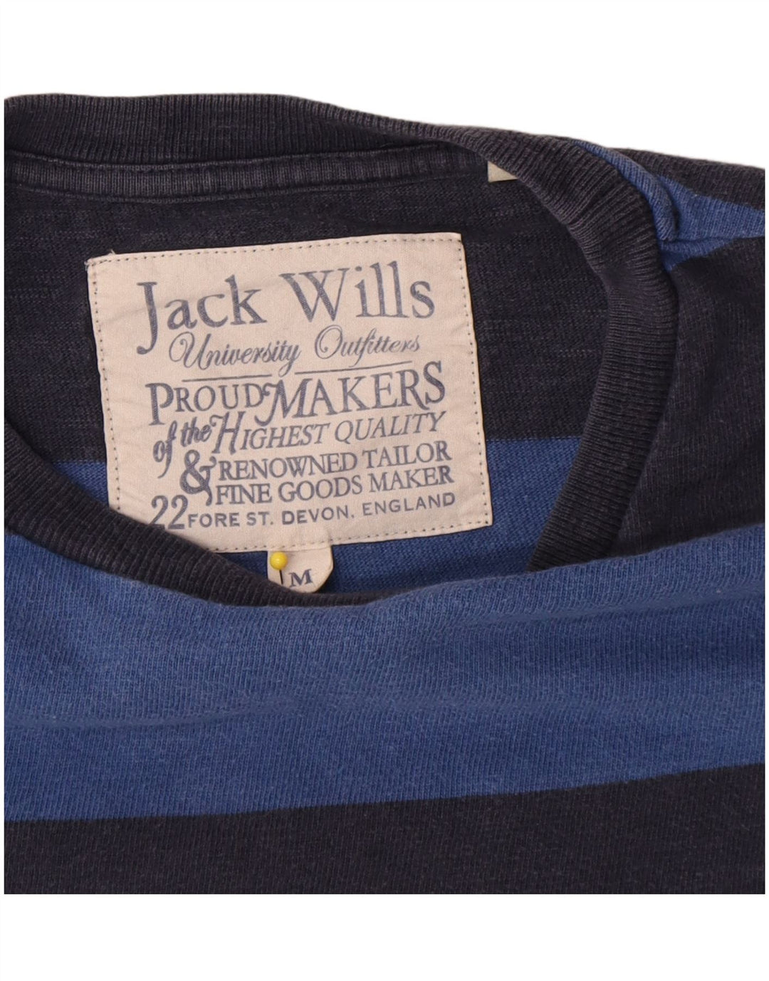 T-shirt męski Jack Wills, bawełniany, średni, granatowy w paski