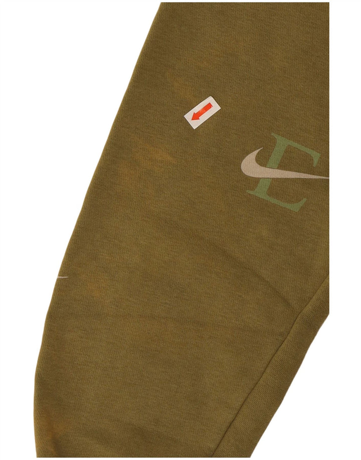 Męska bluza z kapturem Nike z grafiką, średnia, bawełniana khaki