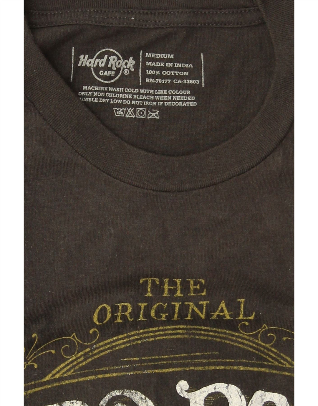 HARD ROCK CAFE Męski T-shirt z grafiką City Of Dublin, średni, bawełniany khaki