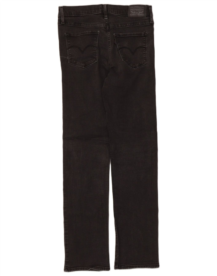 Damskie dżinsy Levi's 314 Shaping Straight W28 L30 Czarna bawełna