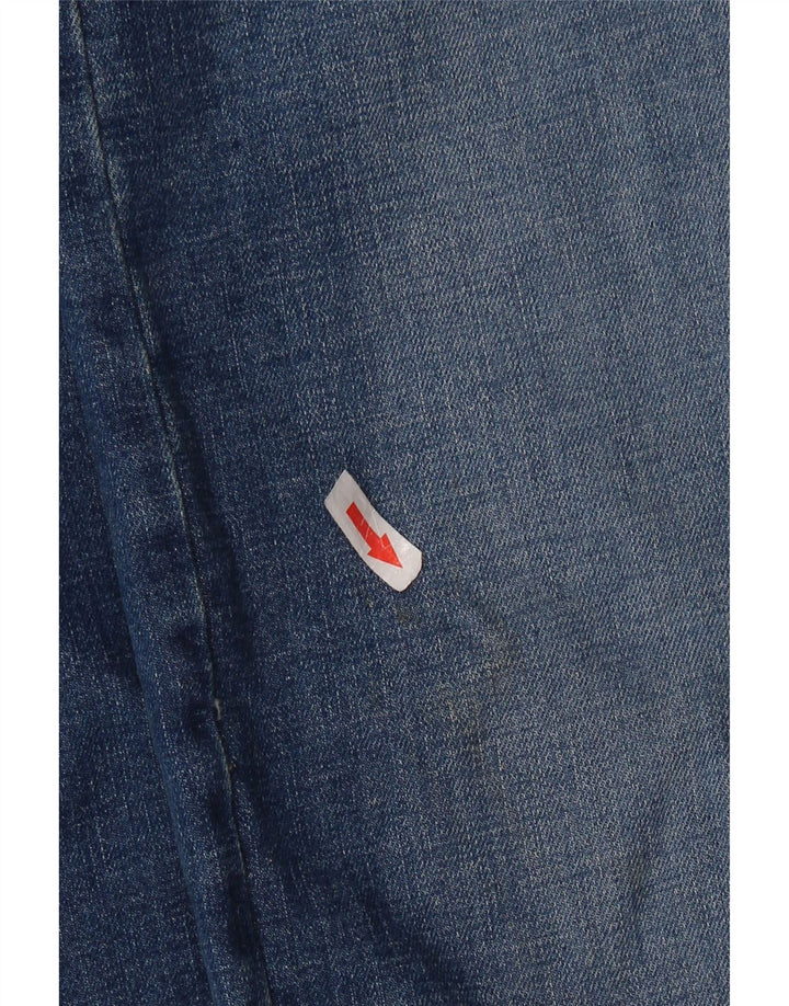 WRANGLER Męskie proste dżinsy W34 L30 Niebieskie, bawełniane