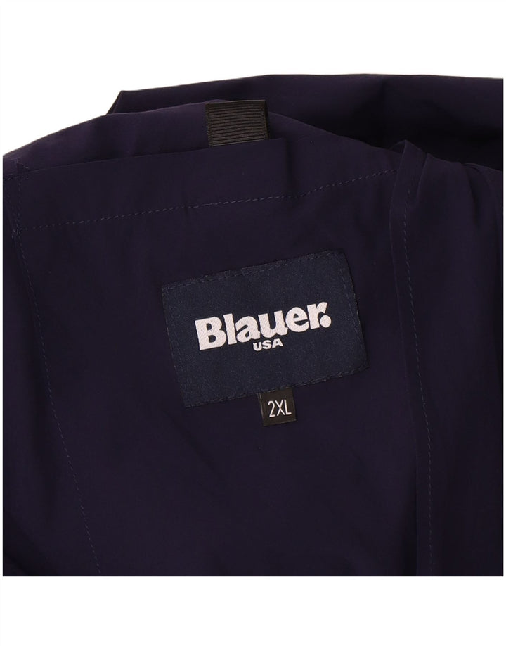 Męska kurtka bomber Blauer 2XL L27 Granatowy poliamid