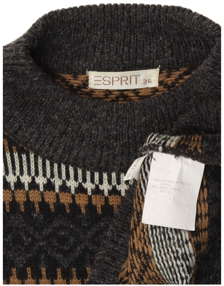 Męski sweter z golfem Esprit EU 36, mały, wielokolorowy, geometryczny