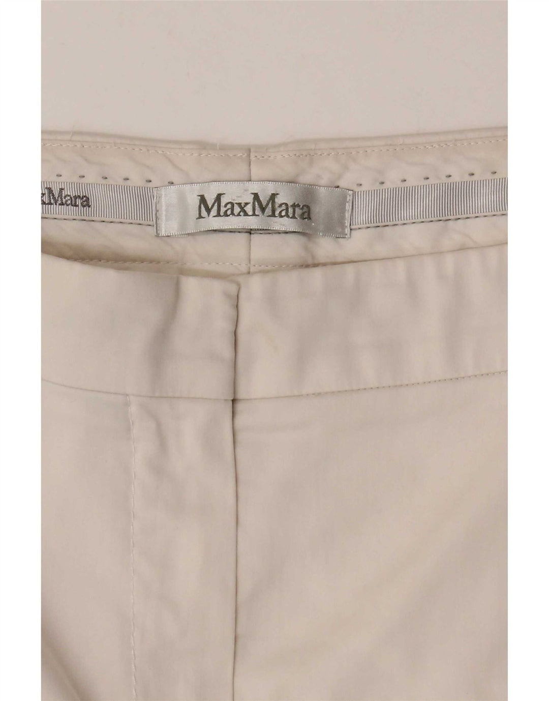 Spodnie damskie Max Mara o prostym kroju W30 L24 białe