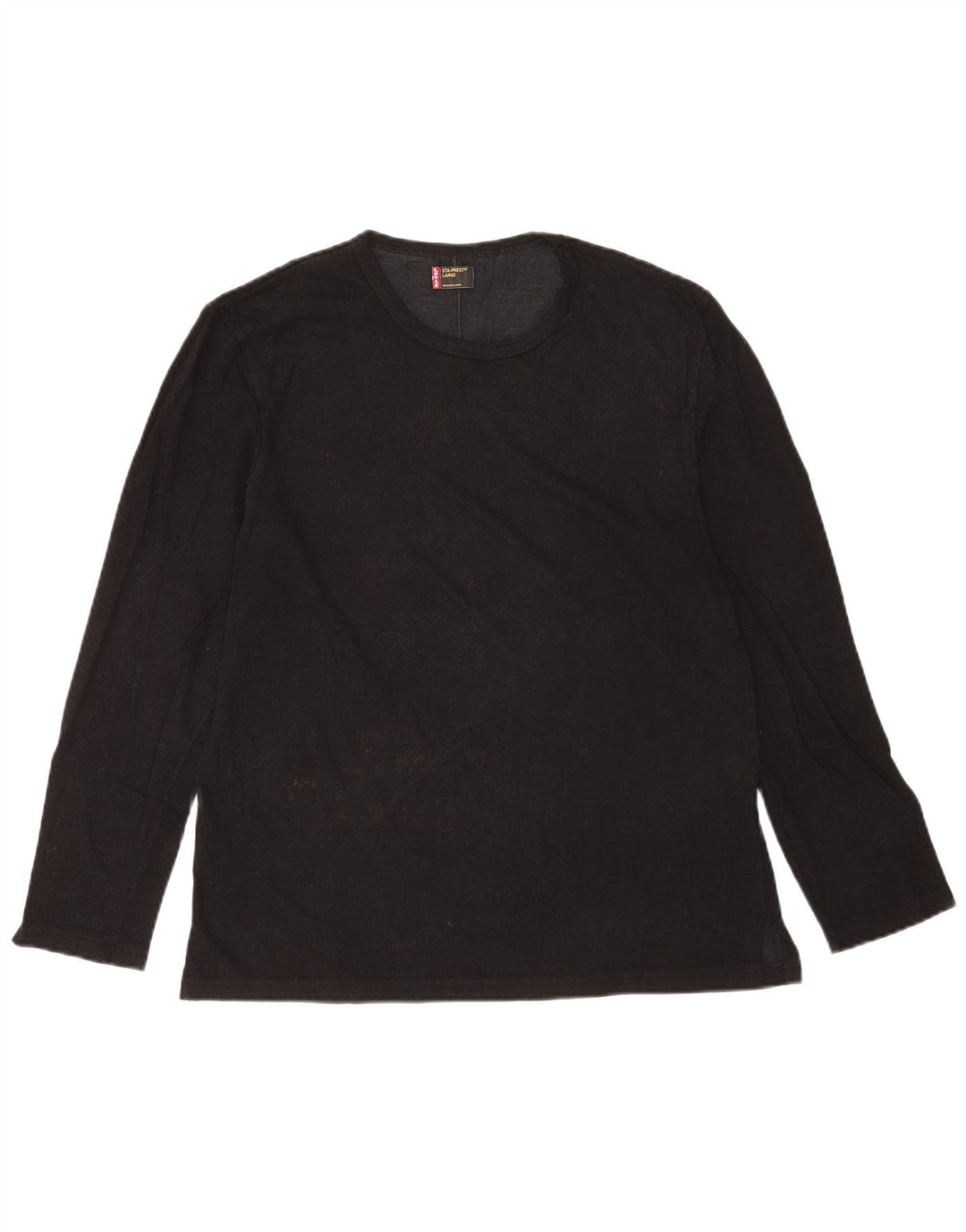 Męski top Levi's z długim rękawem, duży, czarny, bawełniany