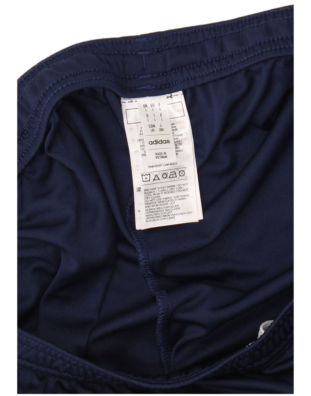 Męskie spodenki sportowe ADIDAS Aeroready, duże, granatowe, z poliestru