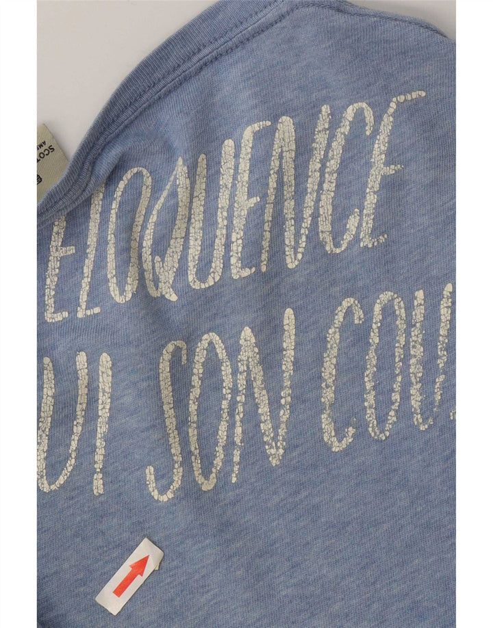 Męska koszulka graficzna Scotch & Soda Top XL, niebieska