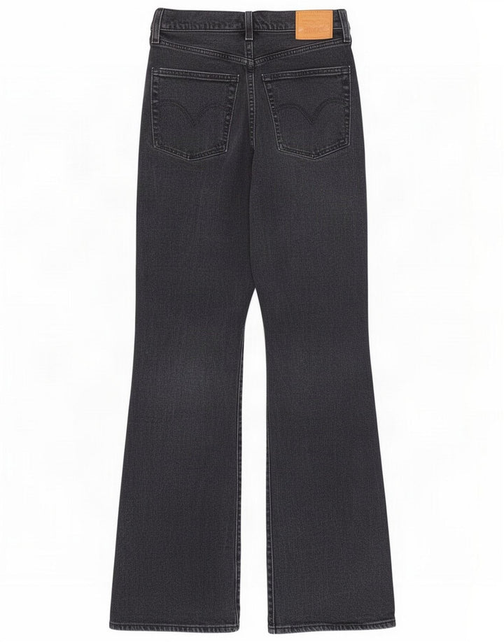 Damskie dżinsy Levi's Ribcage Bootcut W27 L33 czarne bawełniane