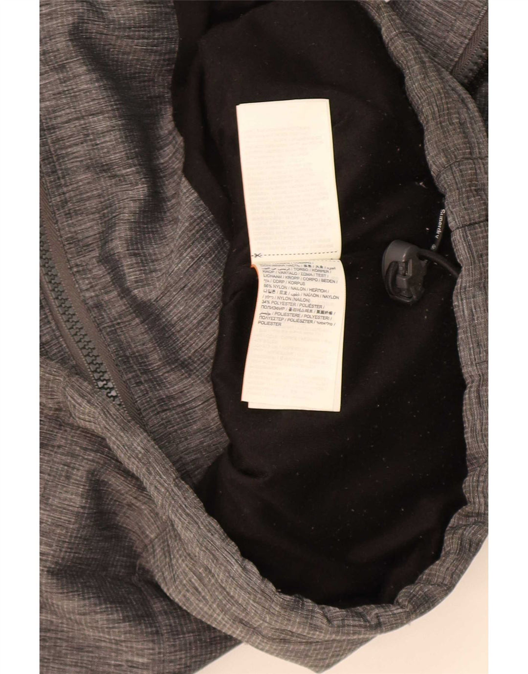Męska kurtka wiatrówka Superdry The Windcheater UK 38, średnioszara, nakrapiana