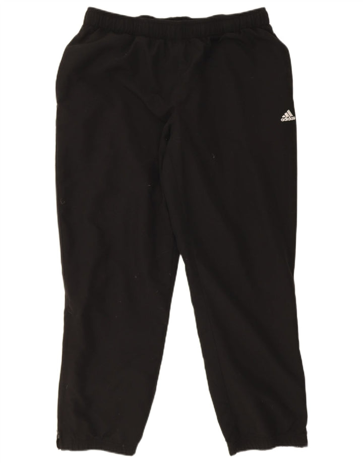 Męskie spodnie dresowe Adidas Climalite, duże, czarne, poliestrowe