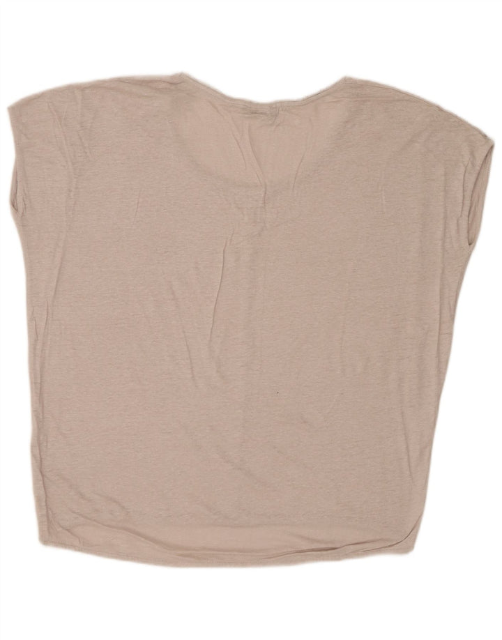 Damska bluzka oversize Massimo Dutti UK 14 średni beż