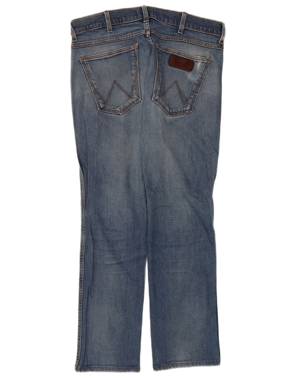 Wrangler Męskie Greensboro Straight Jeans W33 L28 Niebieskie bawełniane