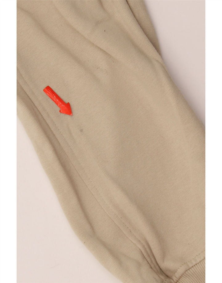 Marks & Spencer Męski sweter z grafiką, średnio beżowy, bawełniany