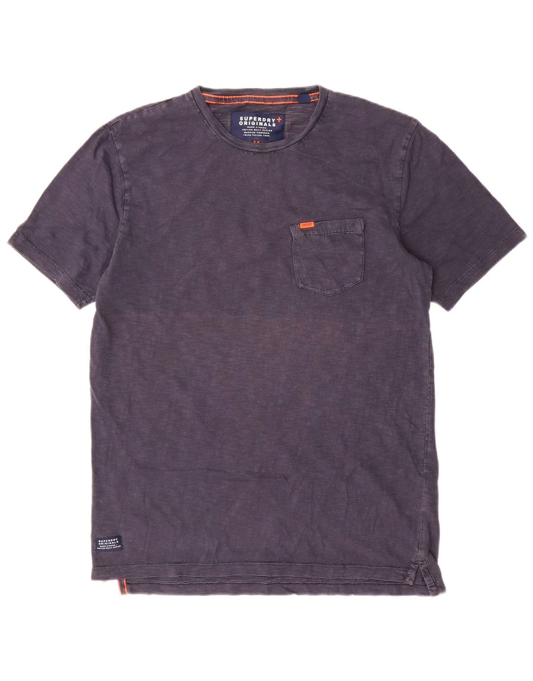 T-shirt męski Superdry, średni, granatowy, bawełniany