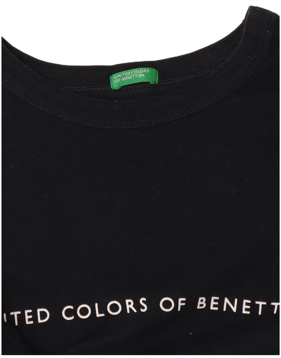 Damska koszulka graficzna Benetton Top UK 14 Medium Granatowa