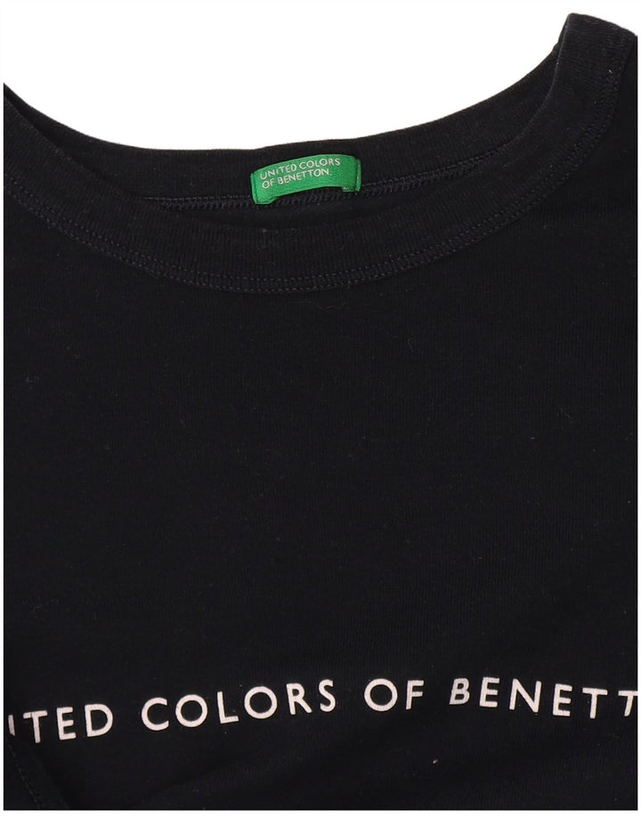 Damska koszulka graficzna Benetton Top UK 14 Medium Granatowa