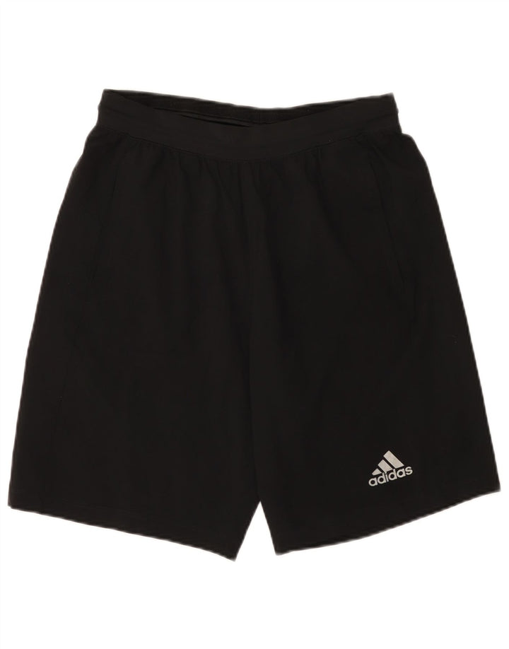Męskie spodenki sportowe Adidas Climalite, małe, czarne, poliestrowe