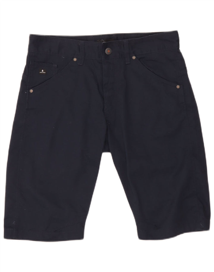 Męskie spodenki codzienne Jack & Jones, średnie W32, granatowe, poliestrowe