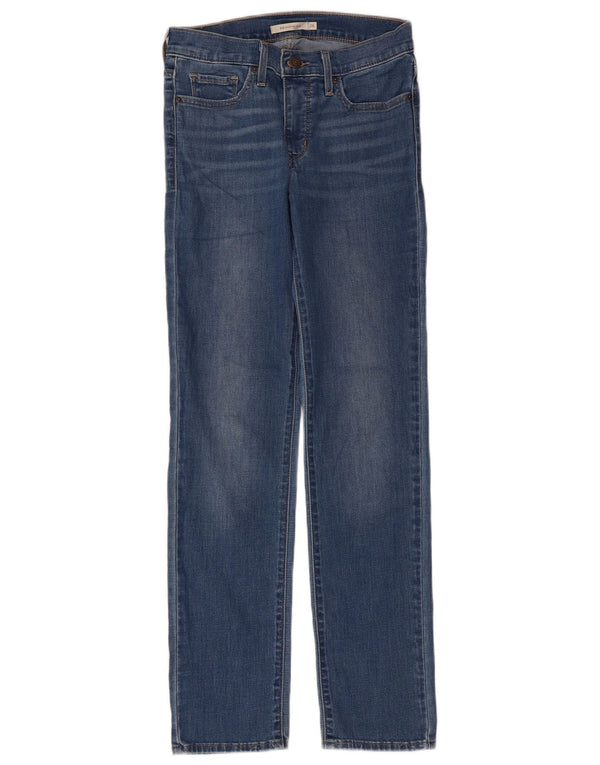 Damskie jeansy Levi's 312 Shaping W26 L30 Niebieska bawełna