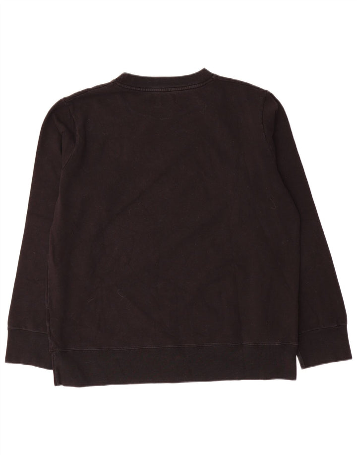 Damska bluza Converse Graphic Jumper UK 16, duża, czarna bawełna
