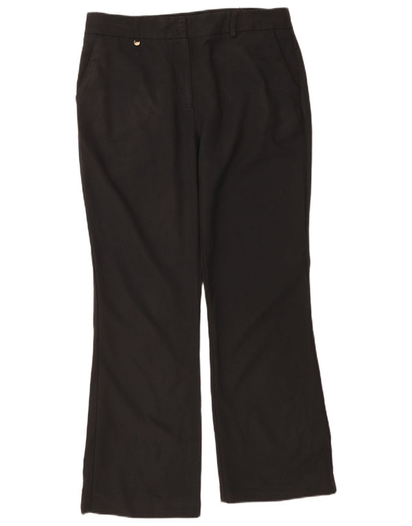 Damskie spodnie typu bootcut M&Co UK 14 Large W36 L28 Czarny poliester